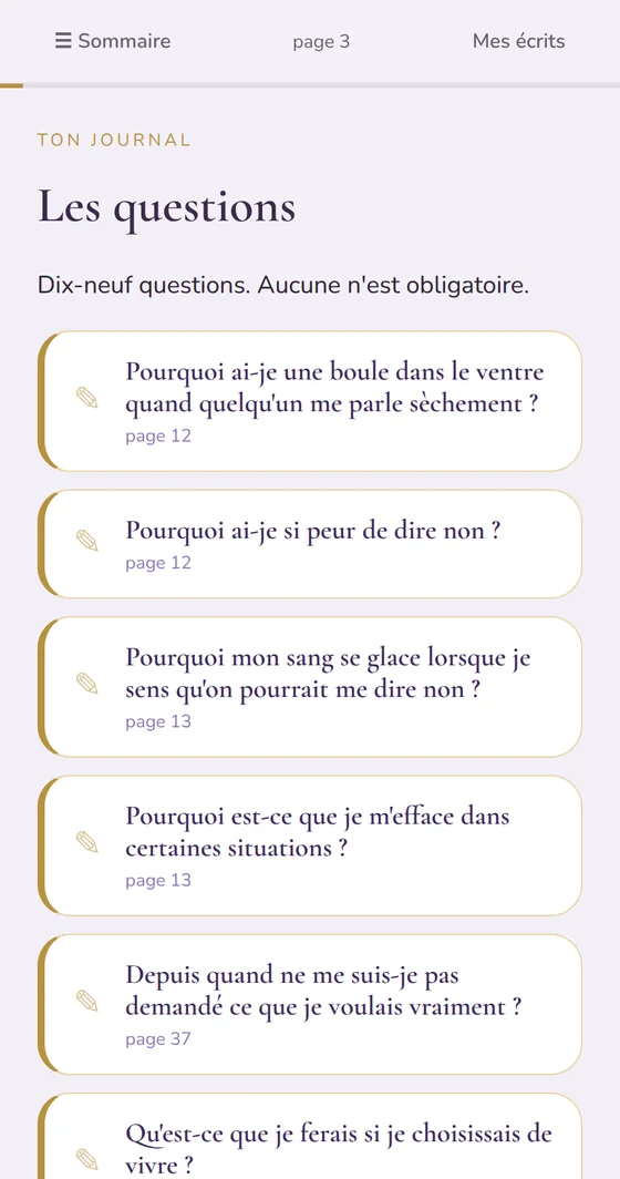 Le journal de bord du livre